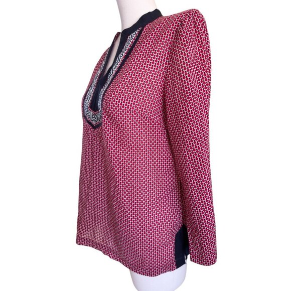 Talbots Petites V-Neck 3/4-Sleeve Pullover Tunic Top Blouse Women's Sz SP - Picture 2 of 10